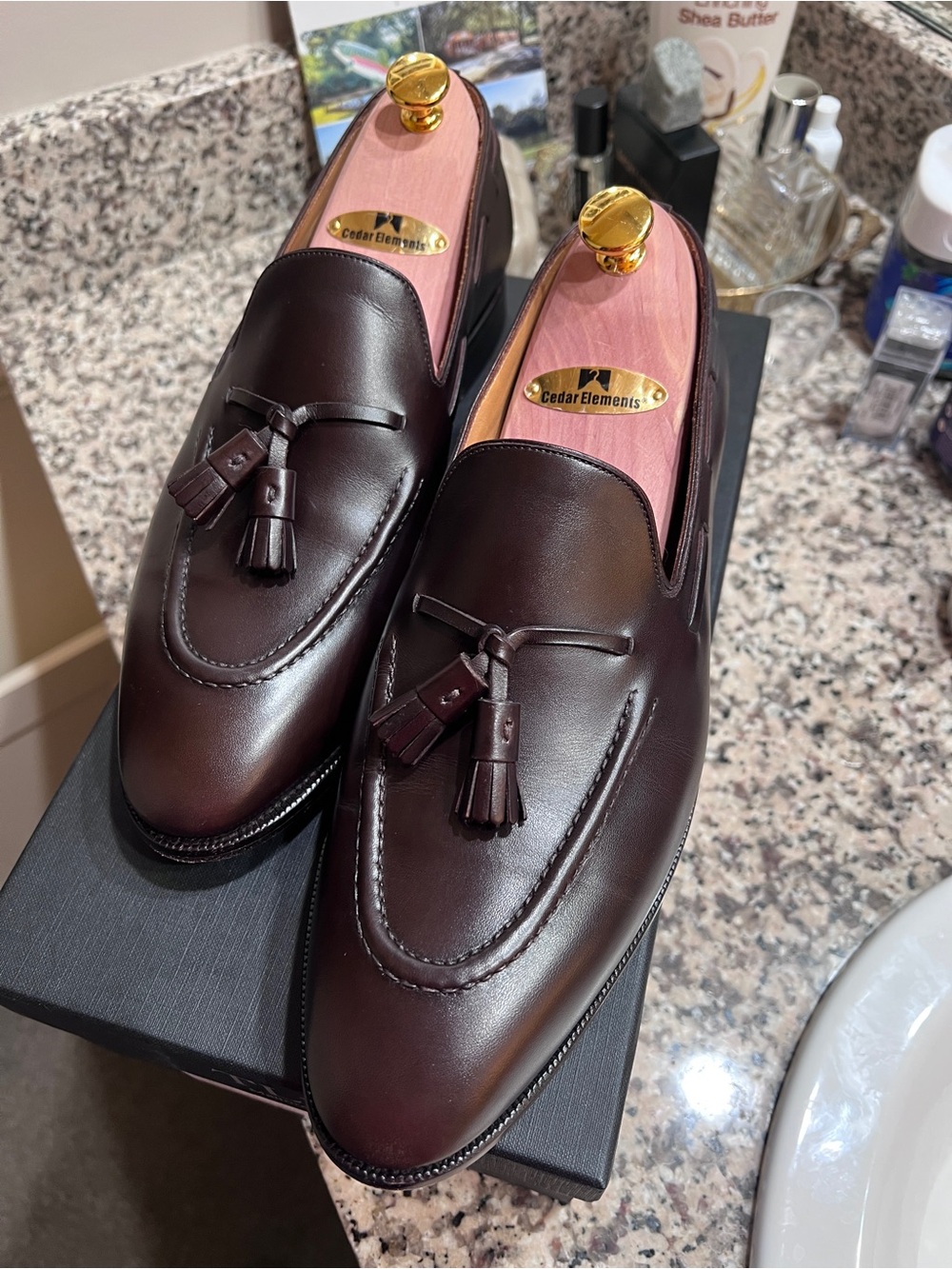 Tlb Mallorca Artista 144 Men's Boxcalf Brown Dress Tassel Loafers - Nice